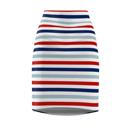 Womens Skirt, Red White and Blue Pencil Skirt, S93801.