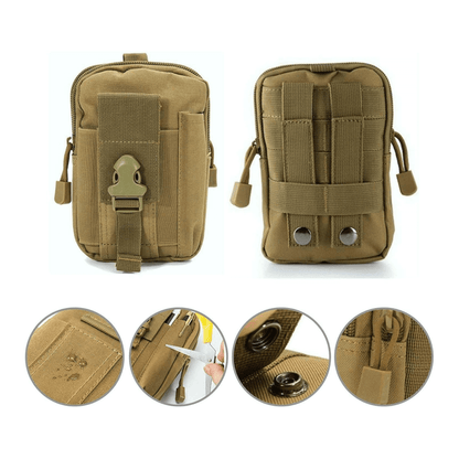 Tactical MOLLE Pouch &amp; Waist Bag for Hiking &amp; Outdoor Activities