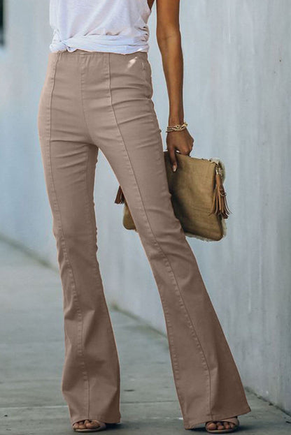 High Rise Bell Bottom Denim Pants