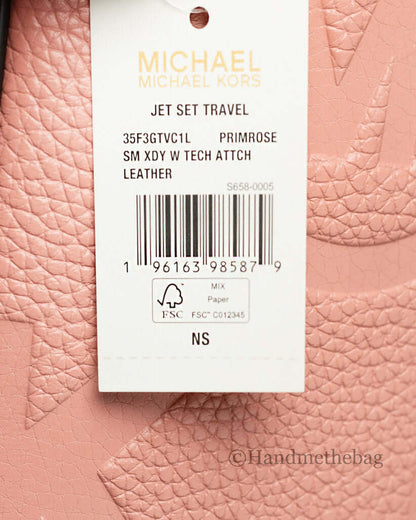 Michael Kors Jet Set Small Leather Crossbody Bag, Primrose