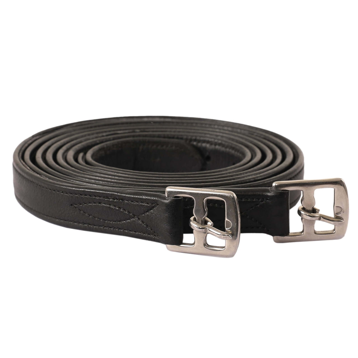 Exion FlexiStrong 54-Inch Leather Stirrup Leathers - Black