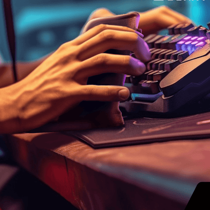 Vibration Feedback Gaming Mouse - Black