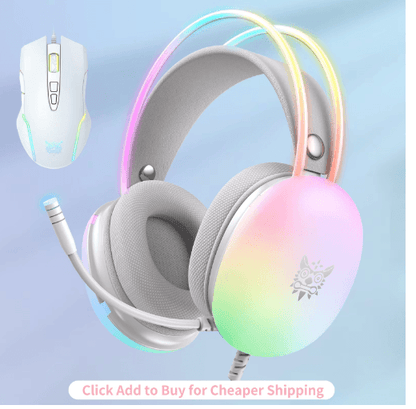 RGB Gaming Headset - Black or White