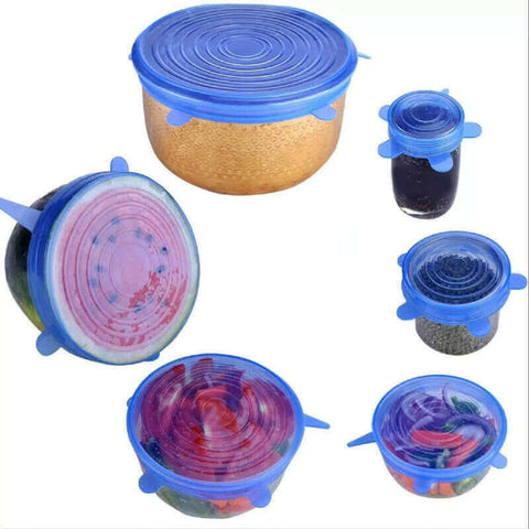 Reusable Stretchy Silicone Lids.