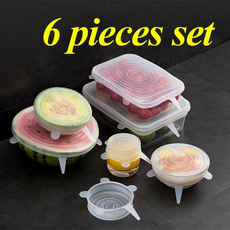 Reusable Stretchy Silicone Lids.