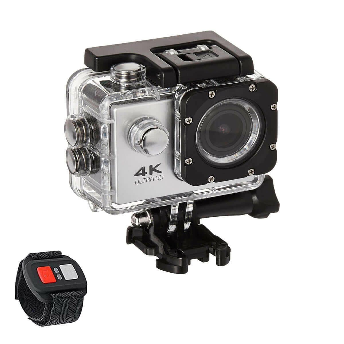 4K  Waterproof All Digital UHD WiFi Camera + RF Remote And Accessories.