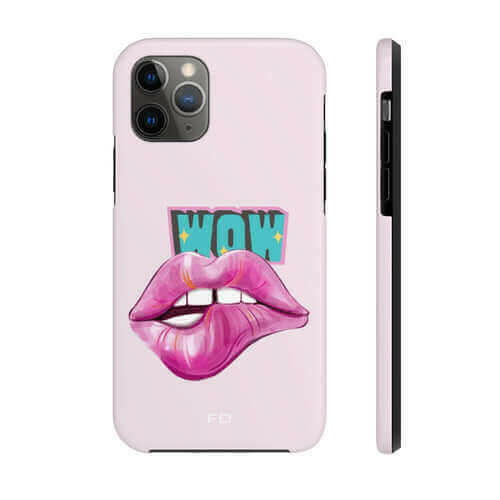 Sexy Lips Tough Case for iPhone with Wireless Charging.