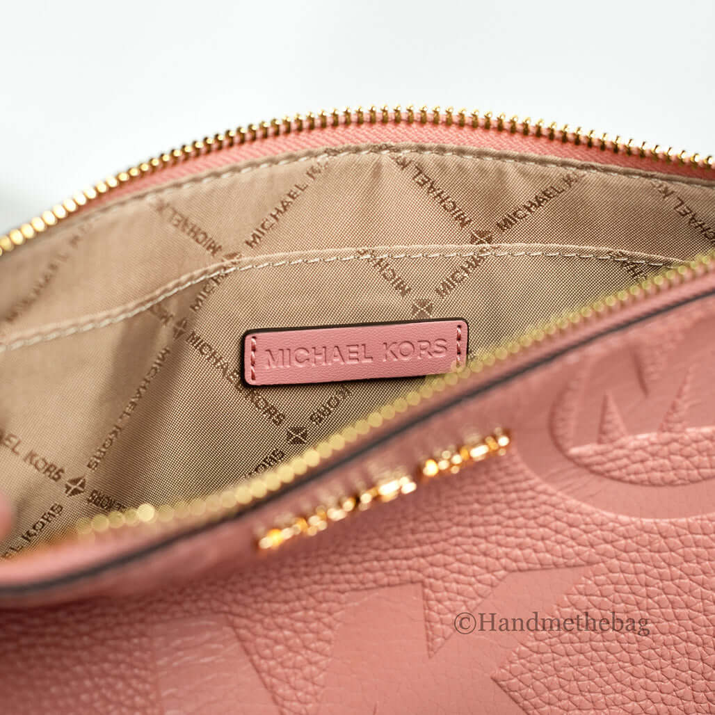 Michael Kors Jet Set Small Leather Crossbody Bag, Primrose