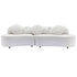 103.9" Modern Living Room Sofa Lamb Velvet Upholstered Couch Furniture