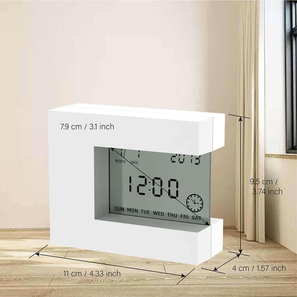 Electronic Square LCD Calendar Alarm Clock Digital.