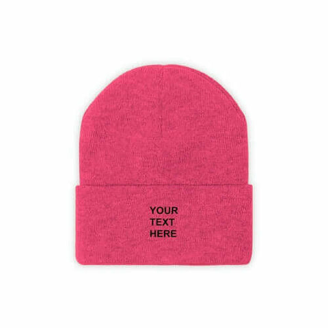 Personalized Knit Beanie, Custom Knit Beanie, With Your Own Text,.