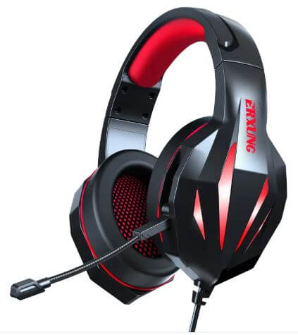 Luminous Wired Gaming Headset with Microphone &amp; 50mm Drivers
