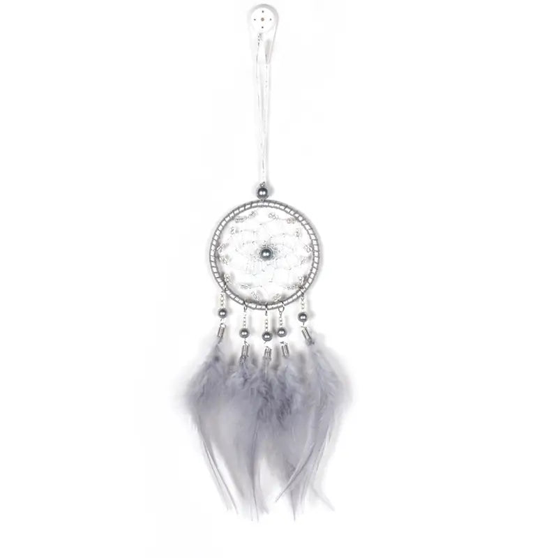 Car Dream Catcher Charm with Feather Tassel Pendant