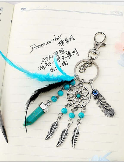 Alloy Dream Catcher Tassel Keychain