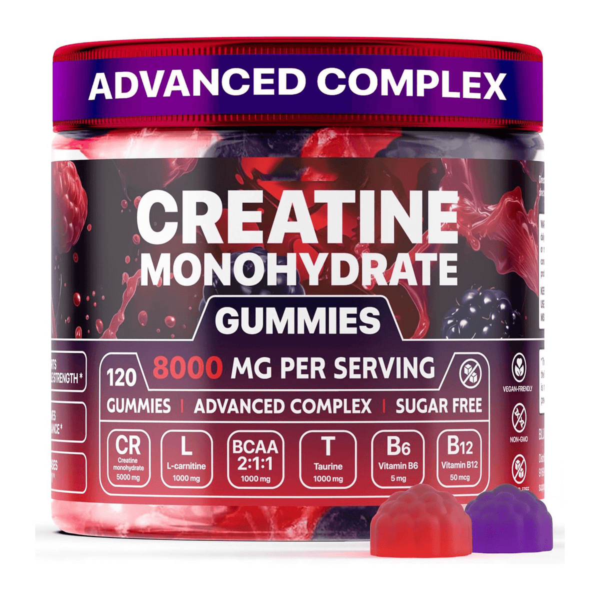 Muscle Boost Creatine Gummies – 120 Pieces