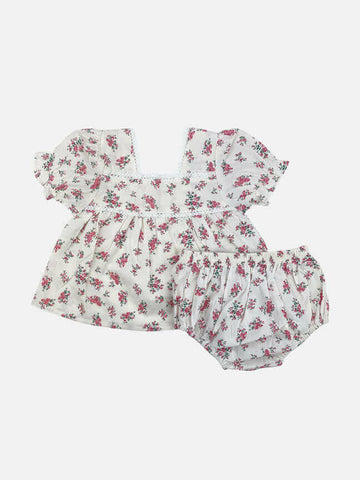 nora 2 pc set || red floral.