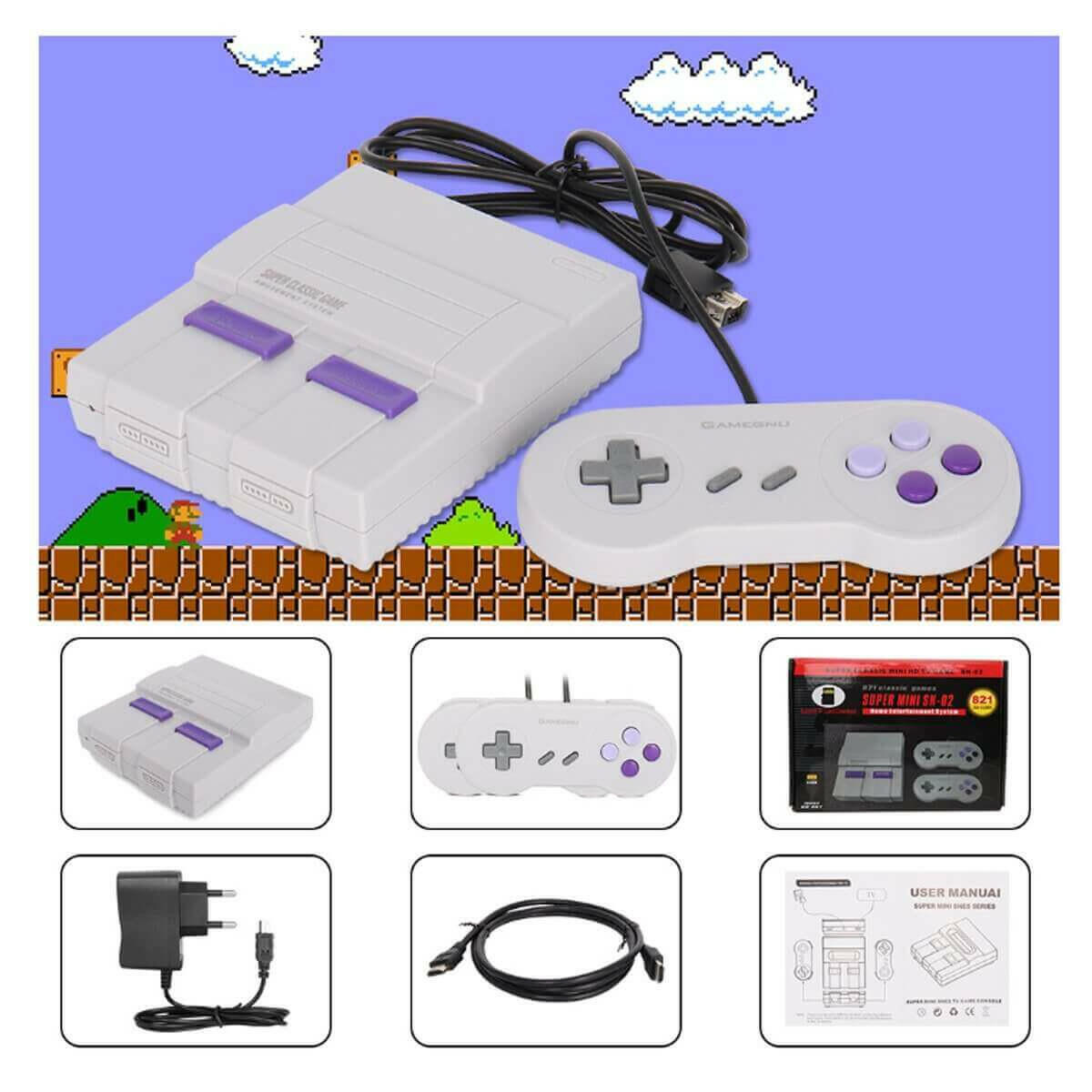 Retro Inspired Game Console With HDMI + 821 Games Loaded.