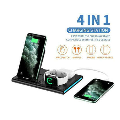 Fast  4 In 1 Wireless Charging Station.