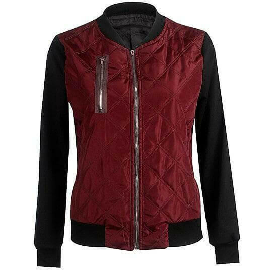 Chic Babe Bomber Jacket In Quilted Satin.