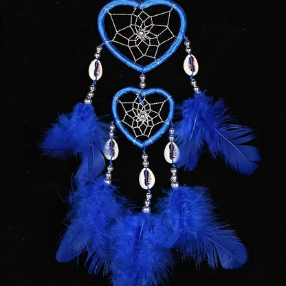 Heart-Shaped Dream Catcher with Feathers