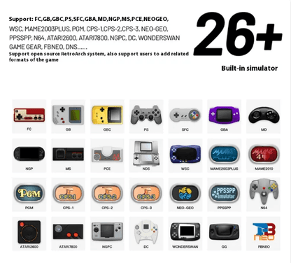 Portable Retro Handheld Gaming Console – Storage Options