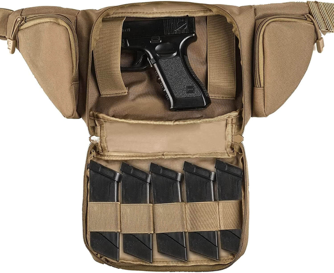Tactical Military Portable Concealed Pistol Waist Bag