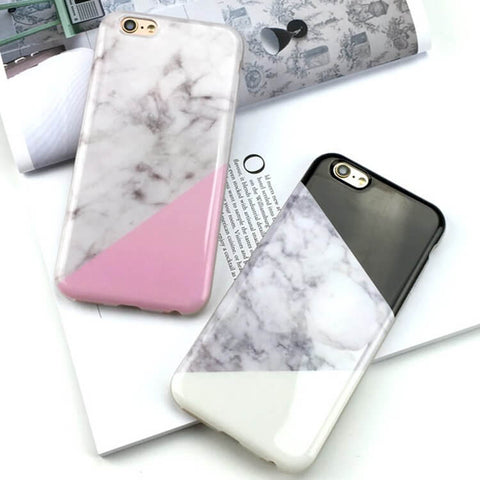 Marble Meets The Fashion Colors iPhone Case