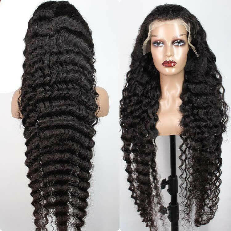 Beumax 13x6 Loose Deep wave Lace Frontal Human Hair Wigs.