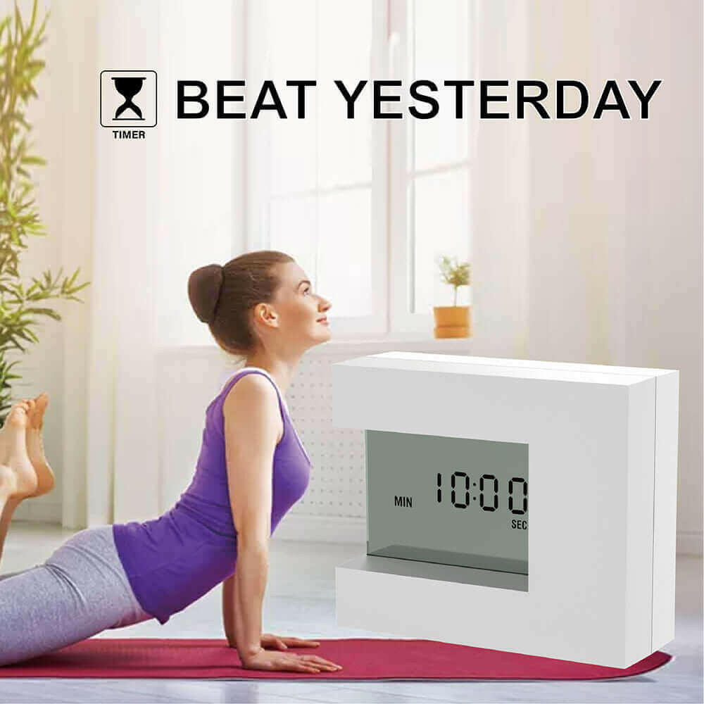 Electronic Square LCD Calendar Alarm Clock Digital.