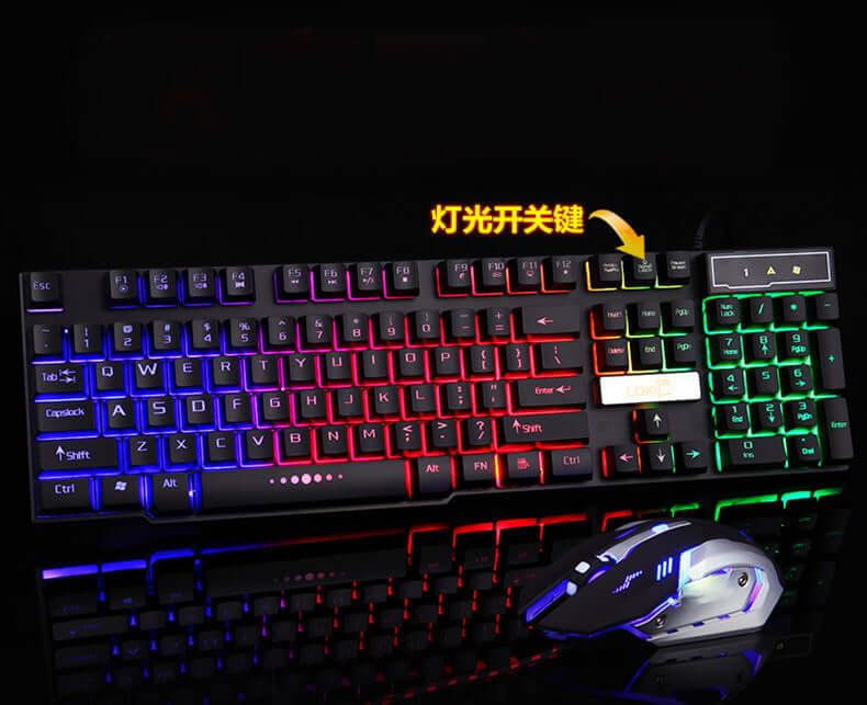 Wired USB Backlit Gaming Keyboard – Black or White