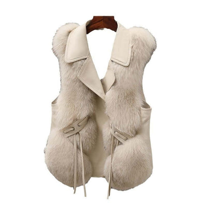 Fur Vest Short Coat Autumn And Winter New Patchwork Winter Fox Fur