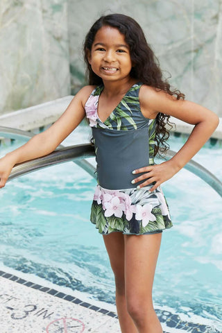 Marina West Swim Clear Waters Swim Dress in Aloha Forest.