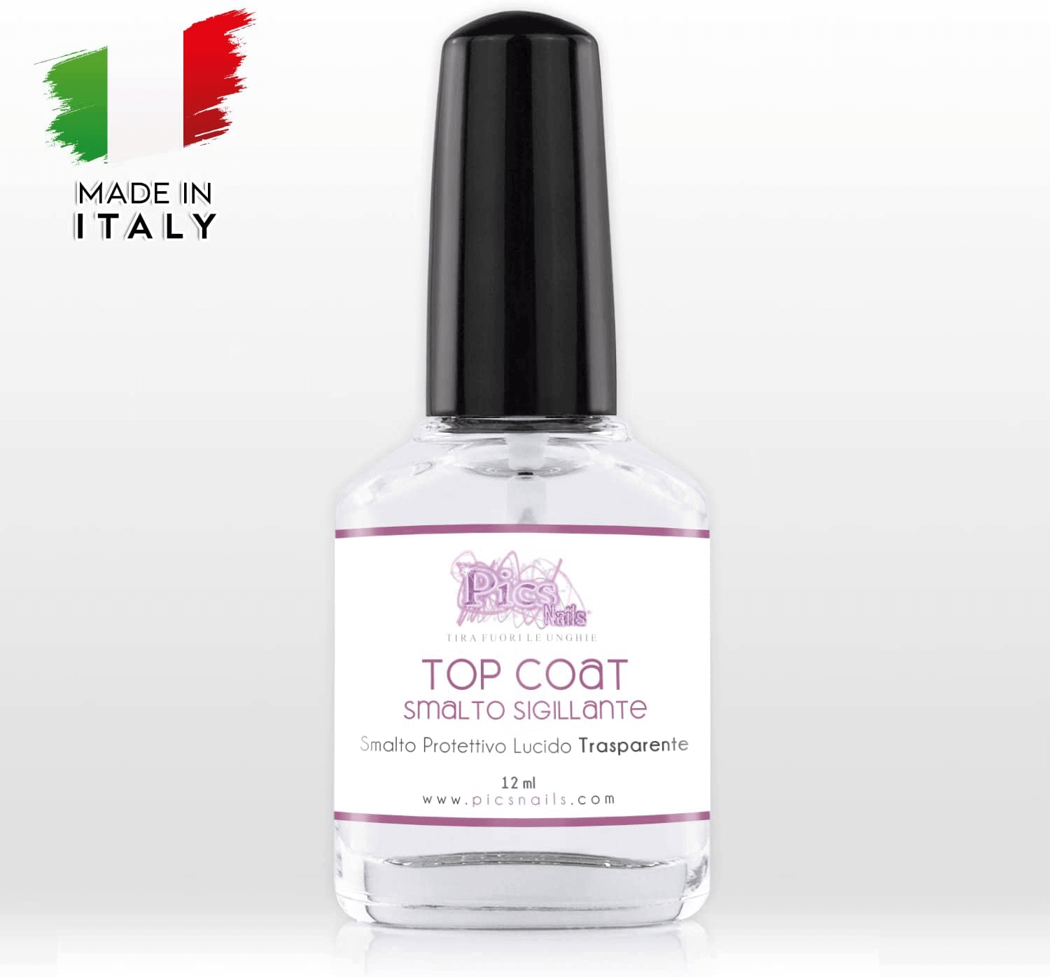 Top Coat Smalto Sigillante per Unghie 12 ml Ad Asciugatura Rapida