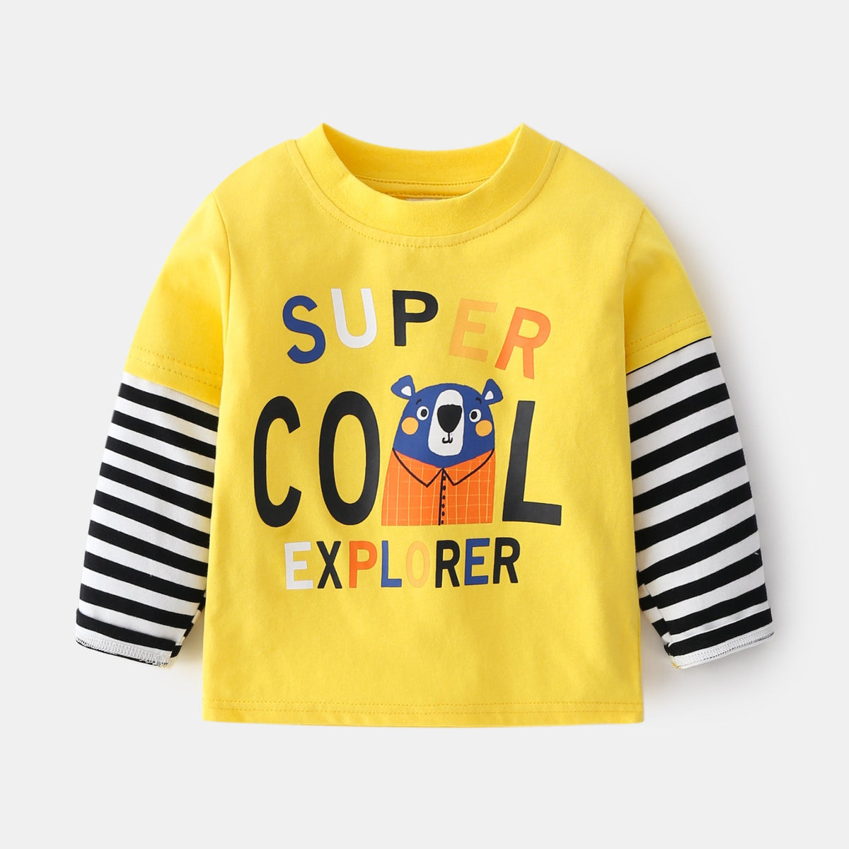 Cute Casual Cotton Round Neck Kids&