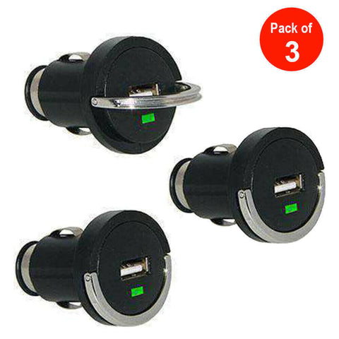 AMZER Nano 5V USB Car Charger - pack of 3.