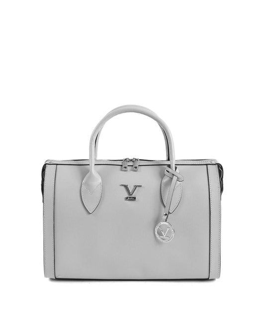 V Italia Womens Handbag Grey V014-S SAFFIANO GRIGIO.