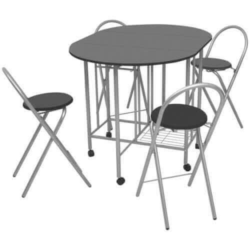 Five Piece Folding Dining Set MDF.