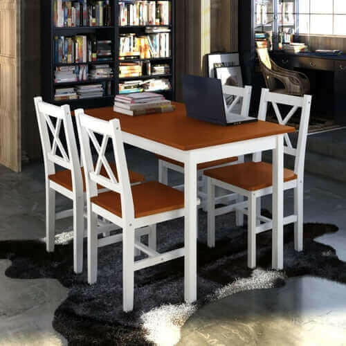 5 Piece Dining Set White.