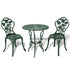 3 Piece Bistro Set Cast Aluminium Green