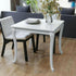 Dining Table 31.5"x31.5"x30" High Gloss White