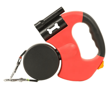 Dual Retractable Dog Leash with Light – 3m Leads