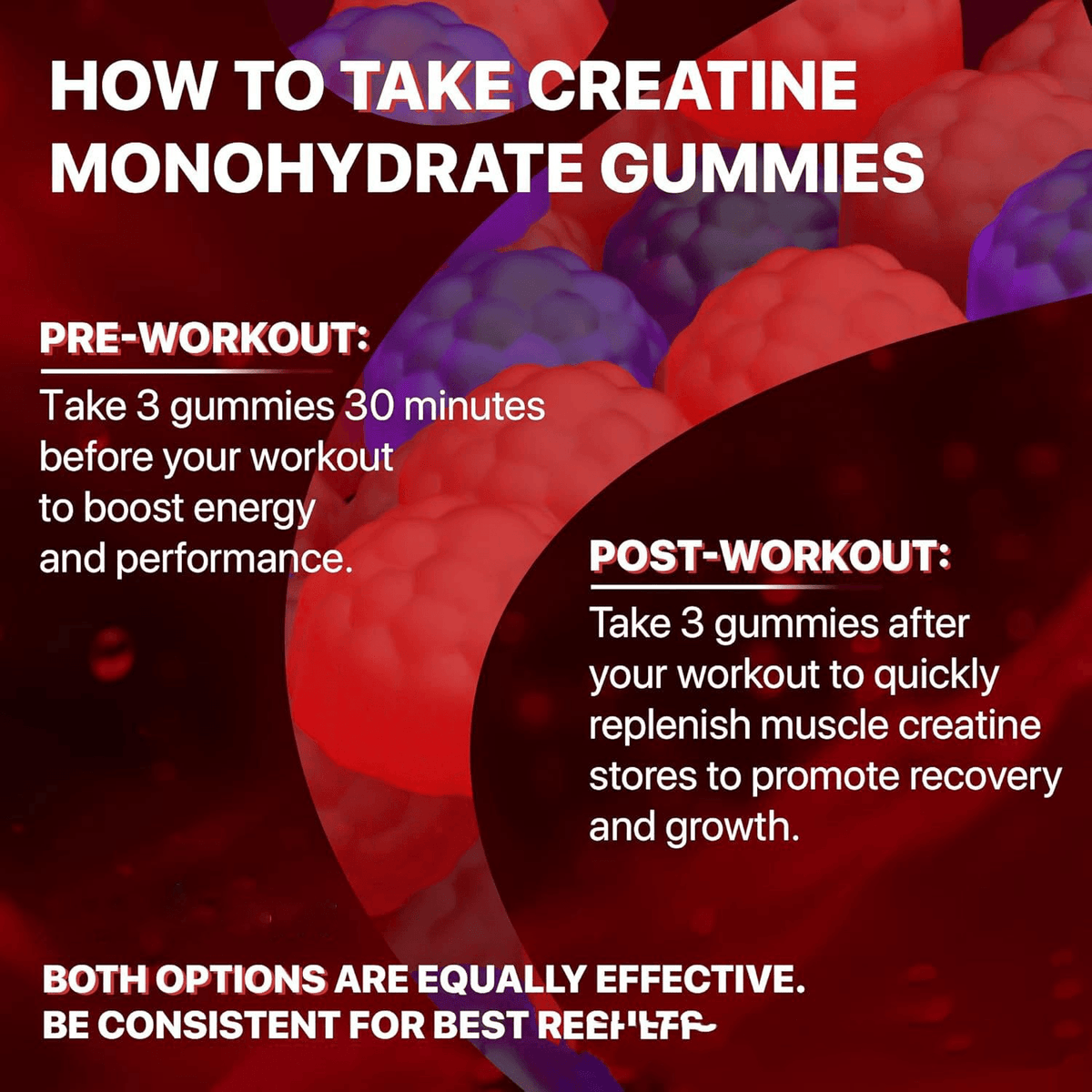 Muscle Boost Creatine Gummies – 120 Pieces