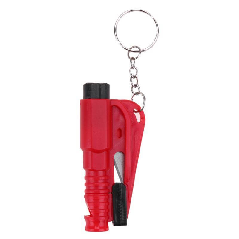 Emergency Mini Safety Hammer Auto Car Window Glass Breaker Keychain Es