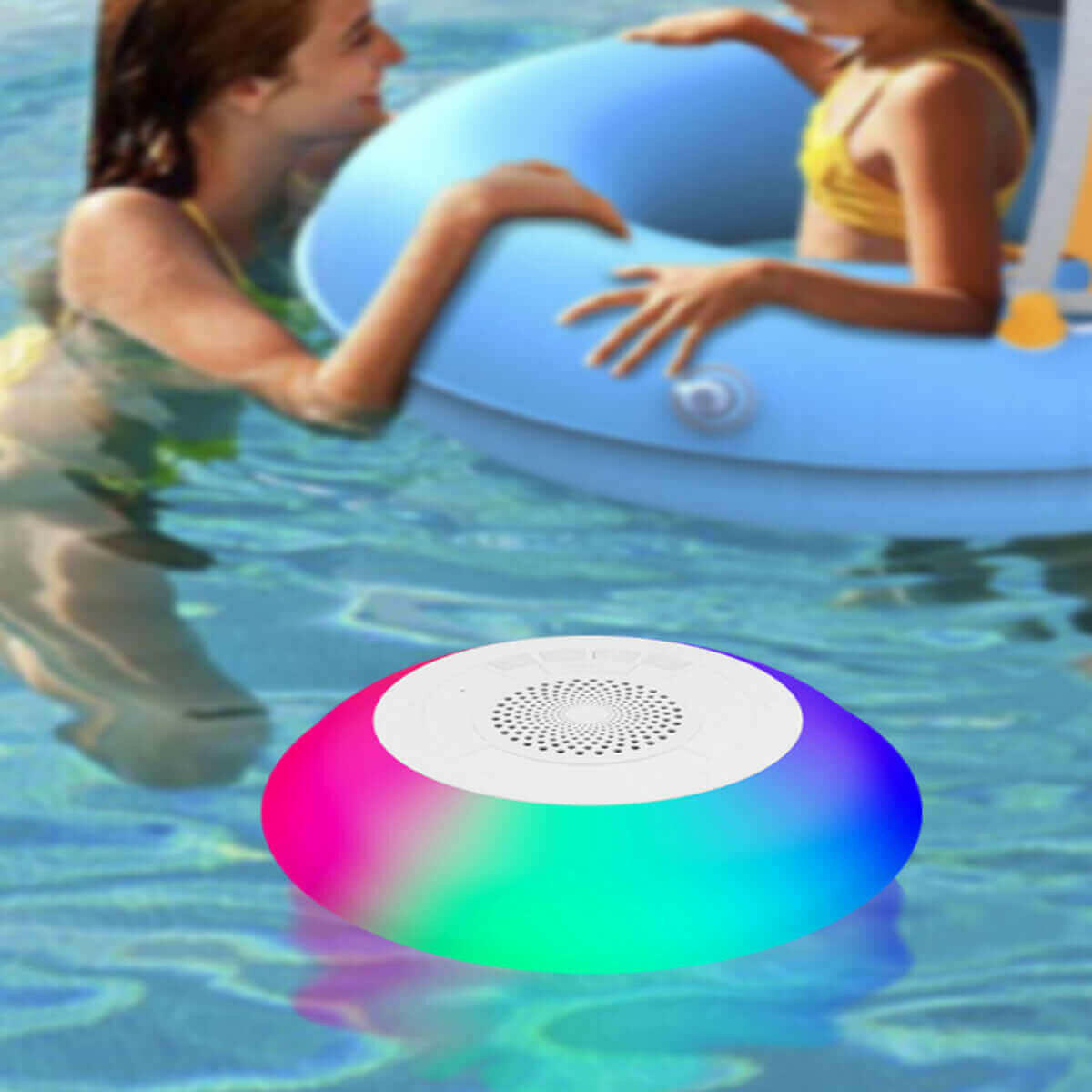 Floatilla Bluetooth LED Enabled Waterproof Speaker For Pools And.