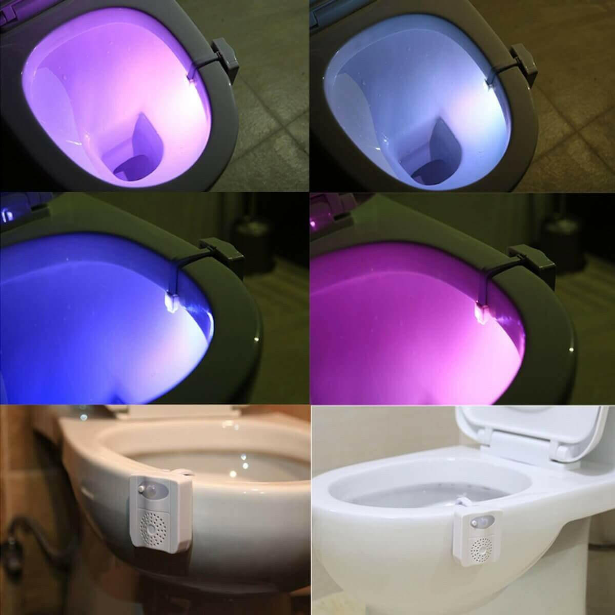 CLEAN BOWL UV Sanitizing Light For Germ Free Toilets With LED Motion.