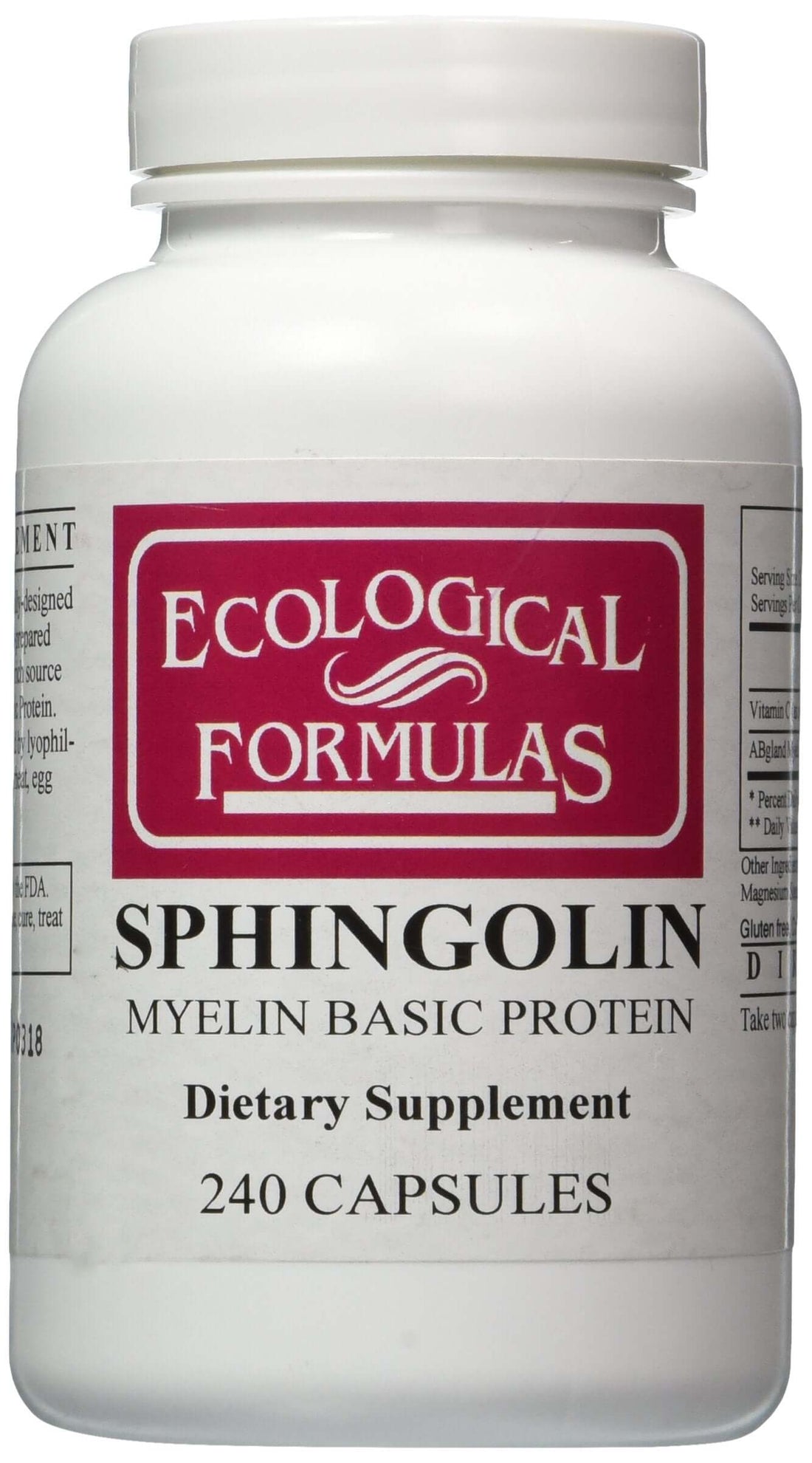 Ecological Formulas Sphingolin 200 mg, 240 Capsules