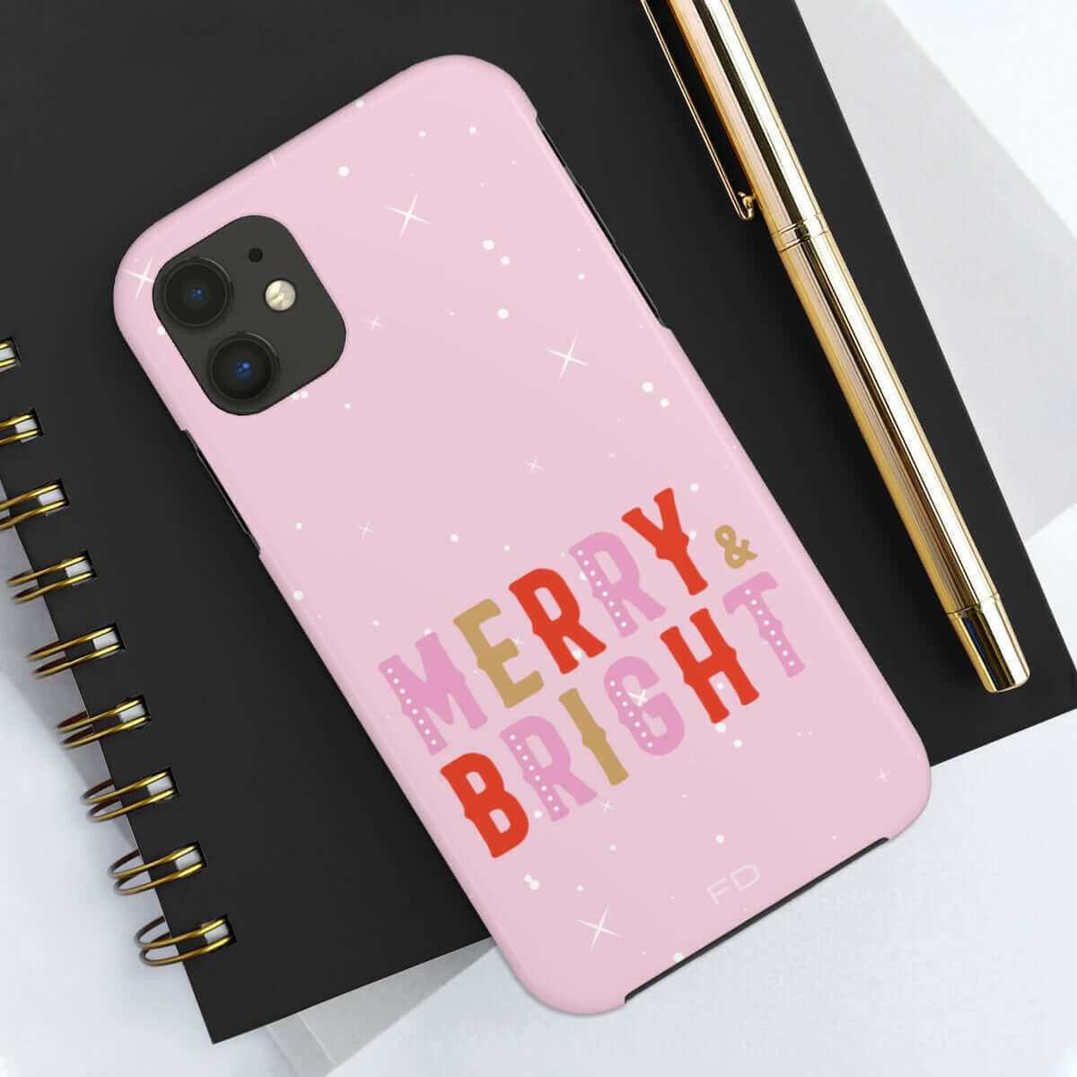 Merry &amp; Bright Tough Case for iPhone with Wireless Charging