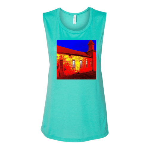 Abandoned Church Women's Flowy Muscle Tank Top.