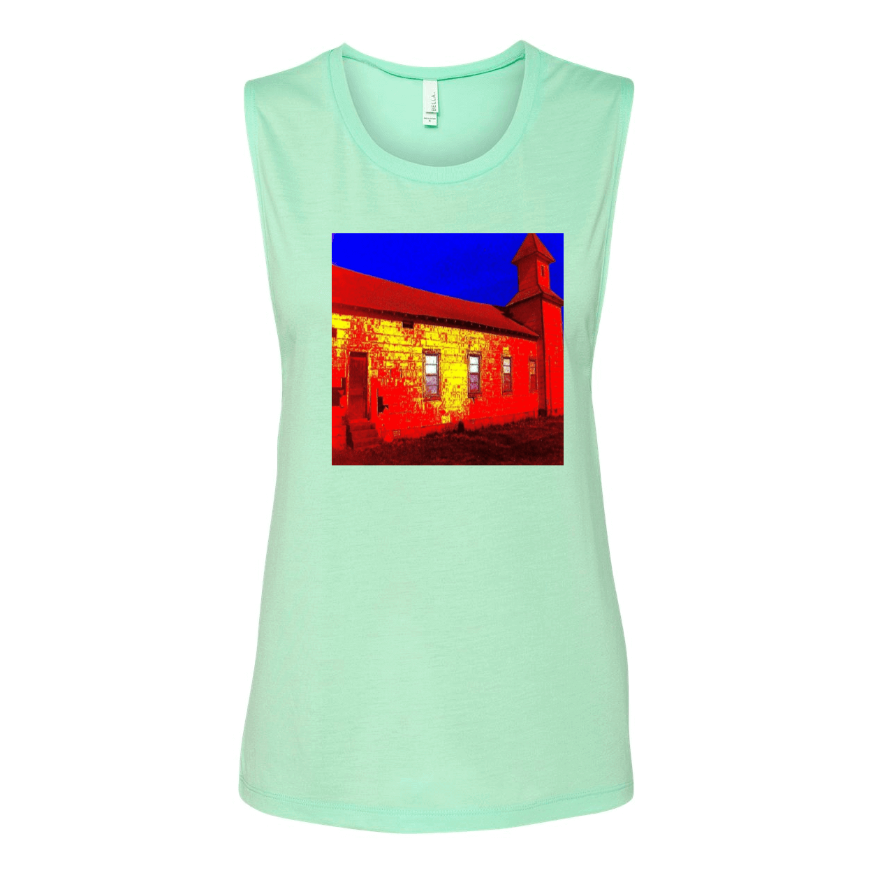 Abandoned Church Women's Flowy Muscle Tank Top.