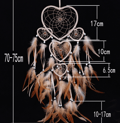 Five-Ring Dream Catcher Wall Hanging